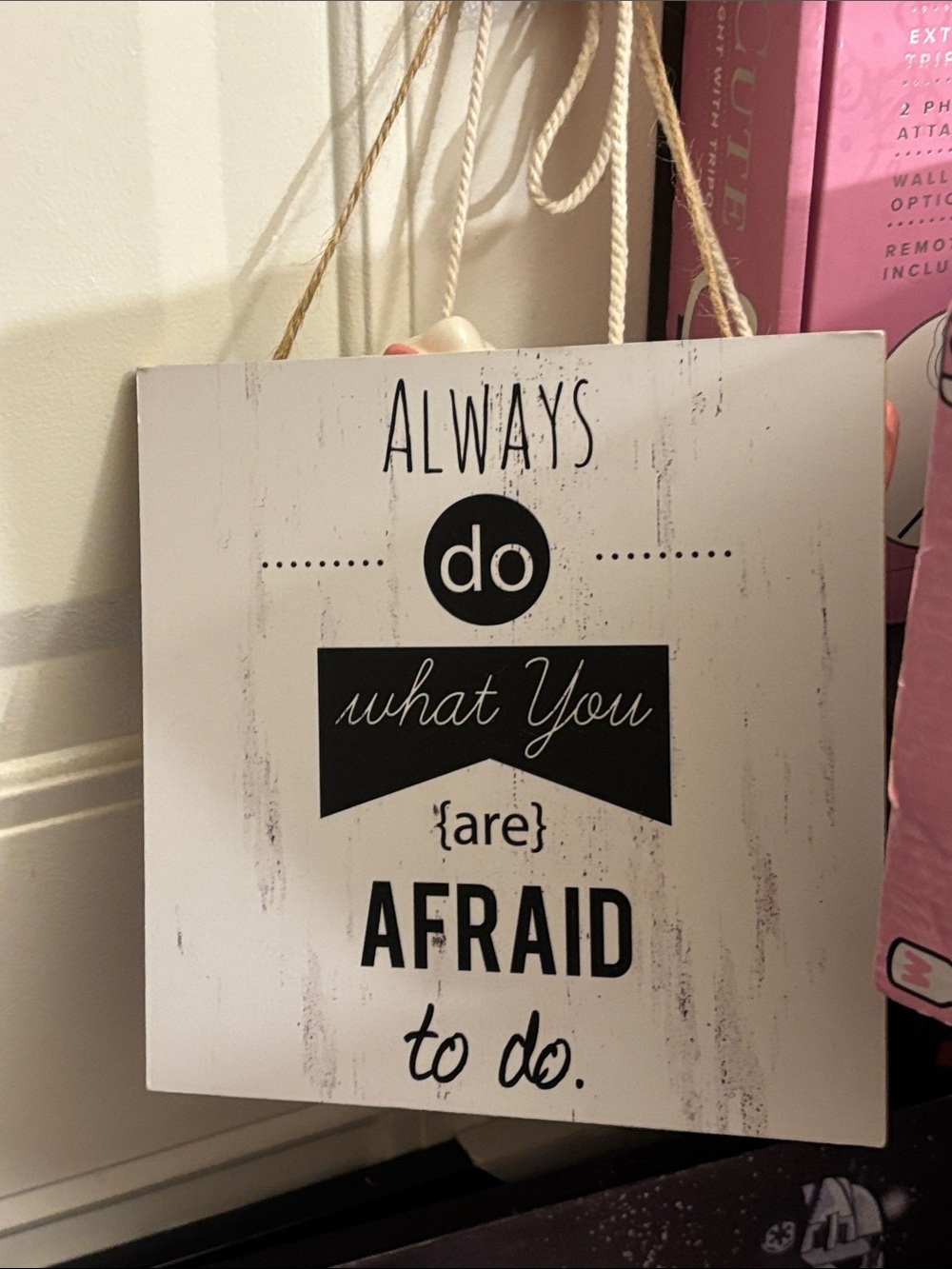 Inspiration Quoted Hanging Wall Sign